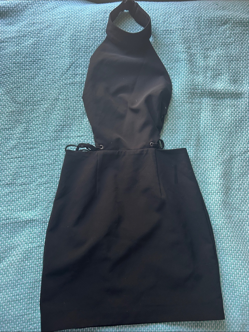 NBD Black Halter Mini Dress